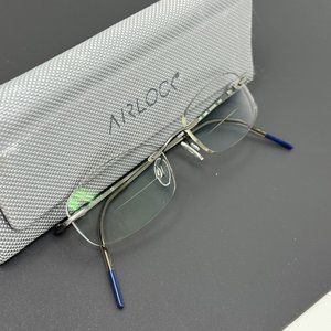 MARCHON AIRLOCK Eyeglasses WISDOM CHASSIS 046 Satin Silver Bridge 18